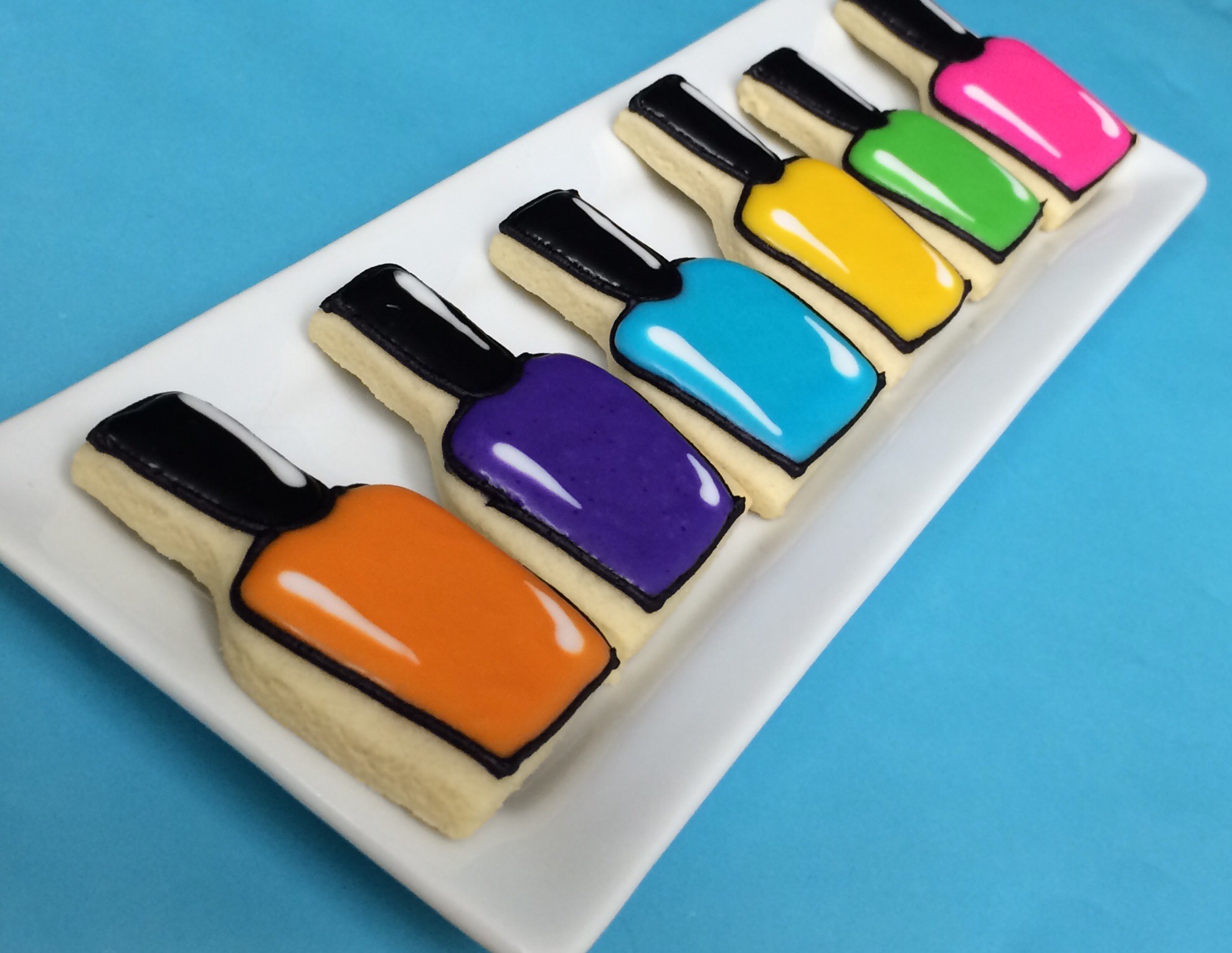 Fingernail Polish Cookies | Cookie Carrie